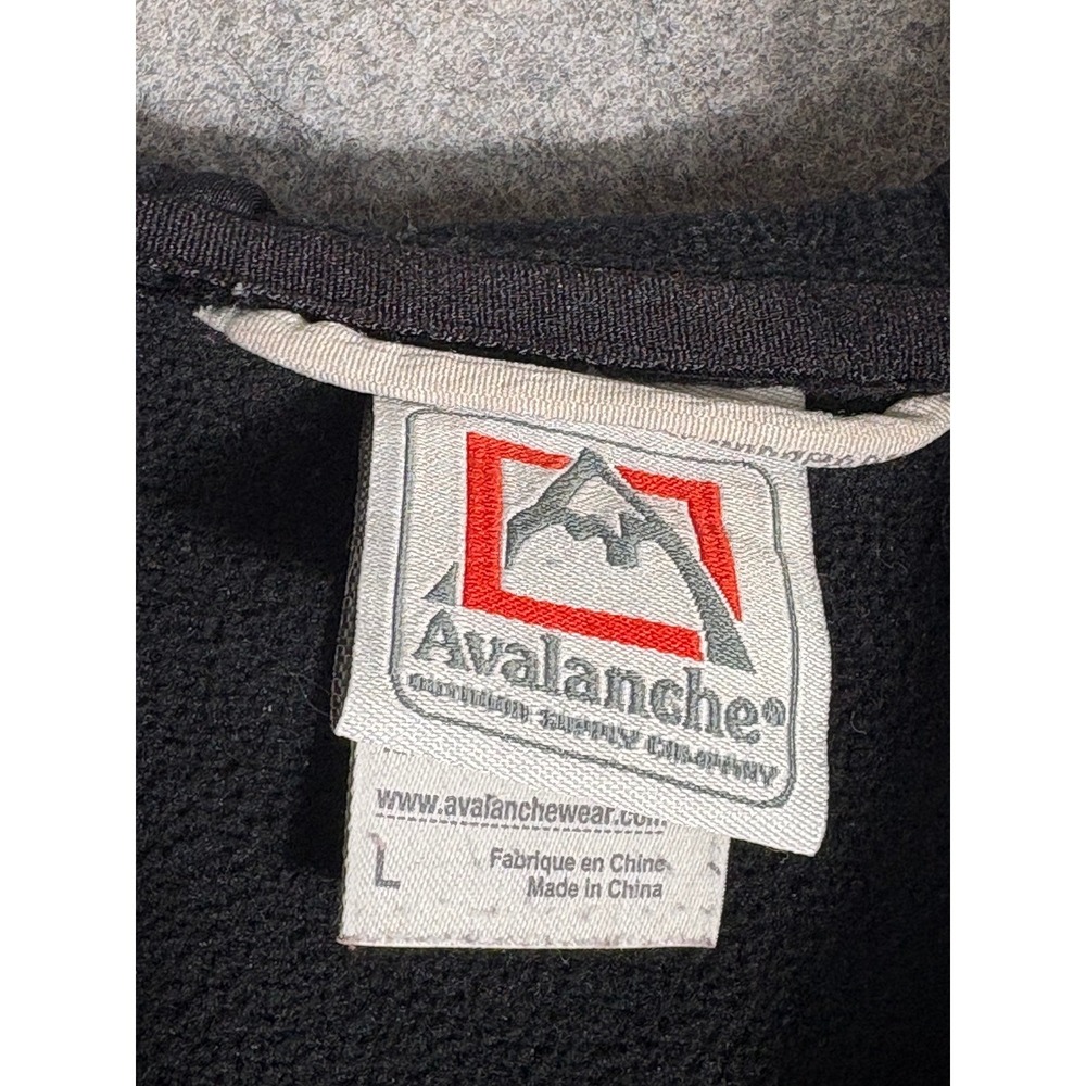 Avalanche Black Hooded Softshell Jacket Full Zip … - image 4